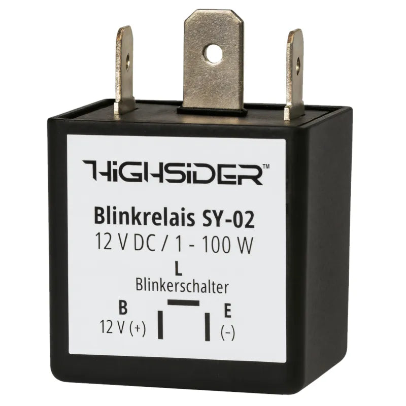 Blinkrelais Highsider Smart SY-02, Universal, 3-polig, 12V, 1W bis 100W