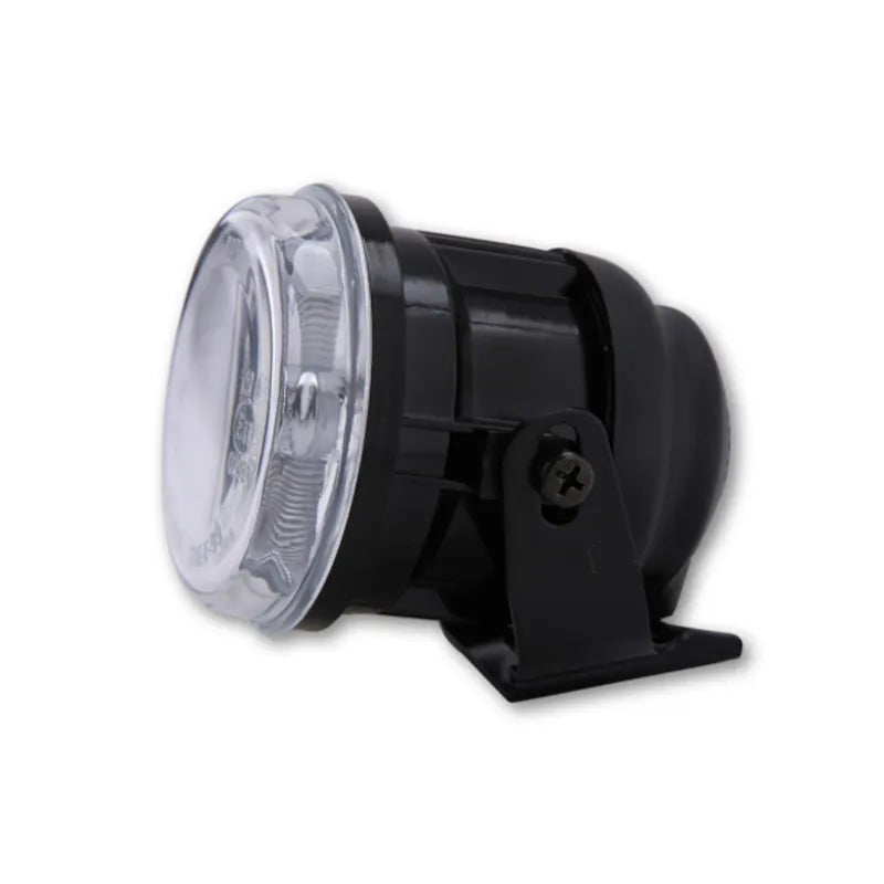 Nebelscheinwerfer Highsider Smart Rund, Schwarz, Glas Klar, Ø 70 mm, E-geprüft