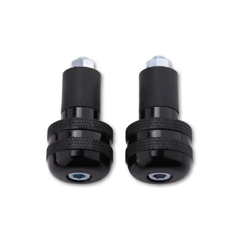 Lenkergewichte Highsider Smart Gerändelt, Schwarz, Ø 29 mm, für Stahllenker