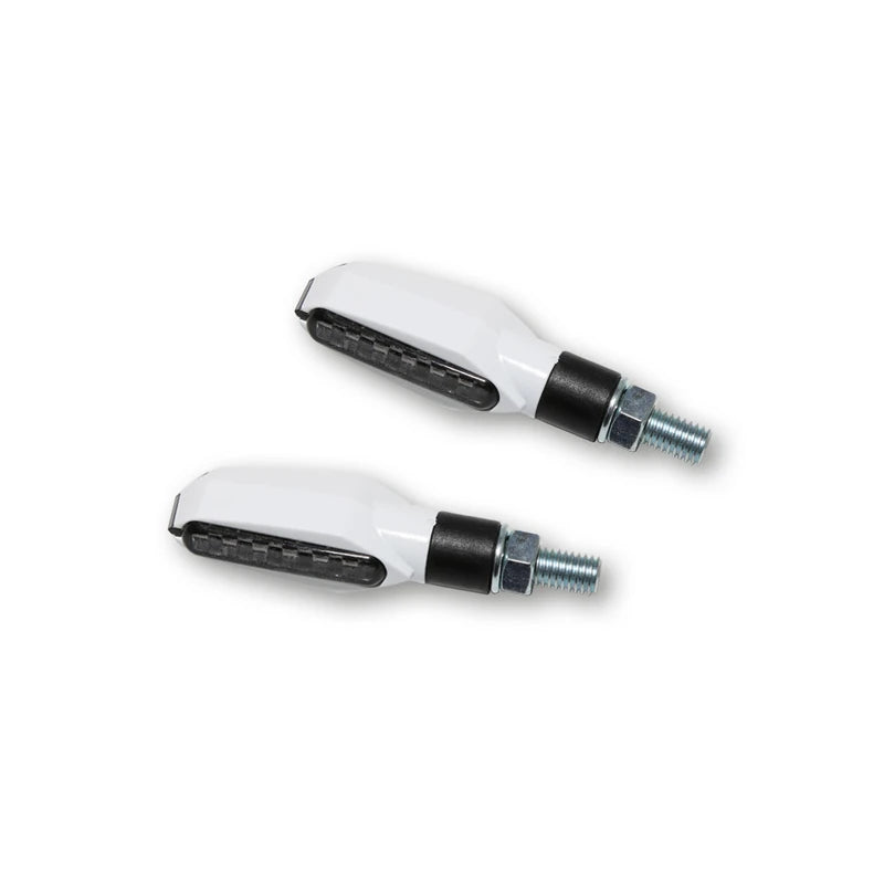 LED-Blinker Paar Highsider Smart Multiface, Weiss, Getönt, M8, E-geprüft, 12V/2W