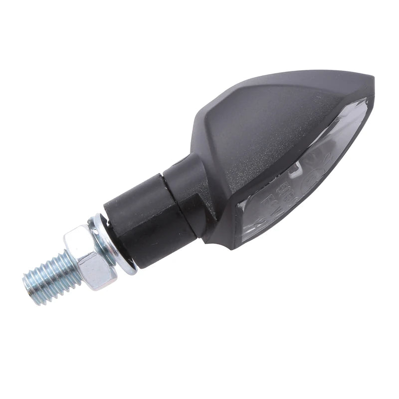 LED-Blinker Paar Highsider Shield-TS schwarz, Getönt, M8, E-geprüft, 12V/1,5W