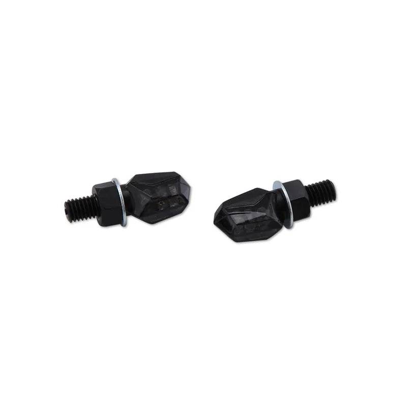 LED-Blinker Highsider Smart Tiny, Schwarz, Glas Getönt, E-geprüft für hinten