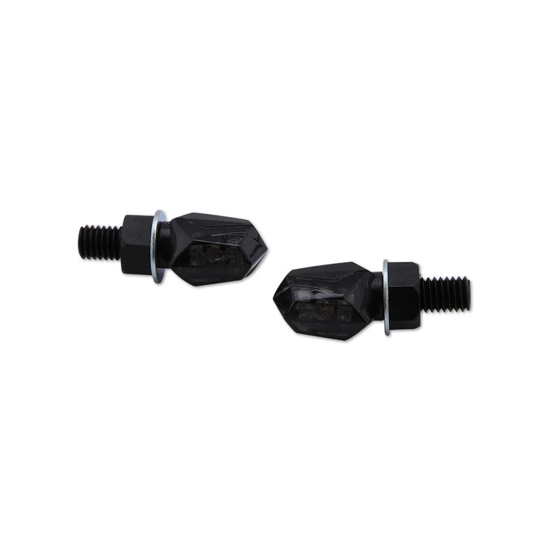 LED-Blinker Paar Highsider Smart Tiny schwarz, Getönt, M8, E-geprüft, 12V/0,3W