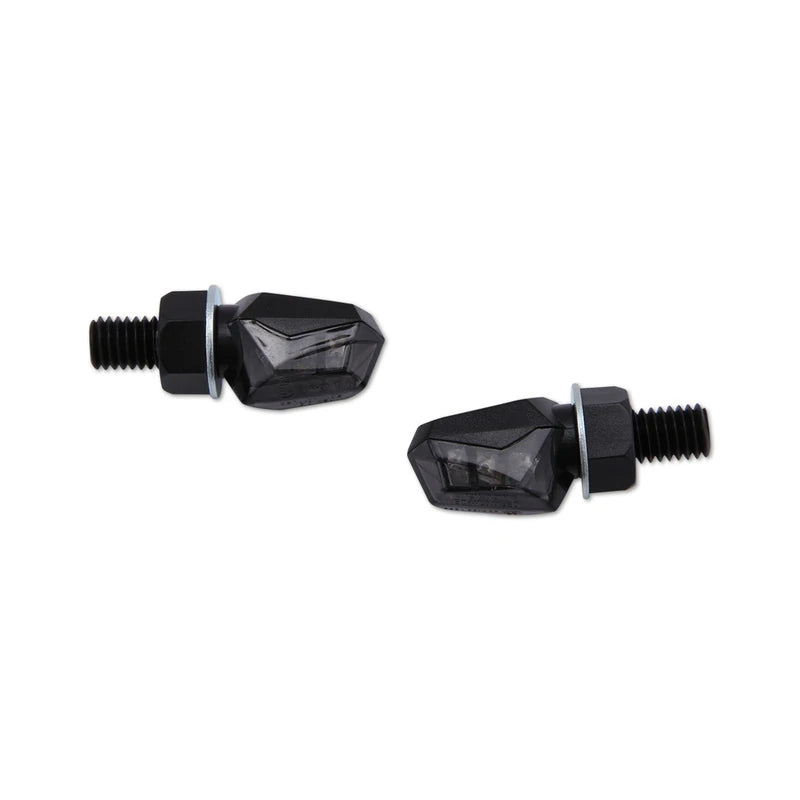 LED-Blinker Paar Highsider Smart Tiny schwarz, Getönt, M8, E-geprüft, 12V/0,3W
