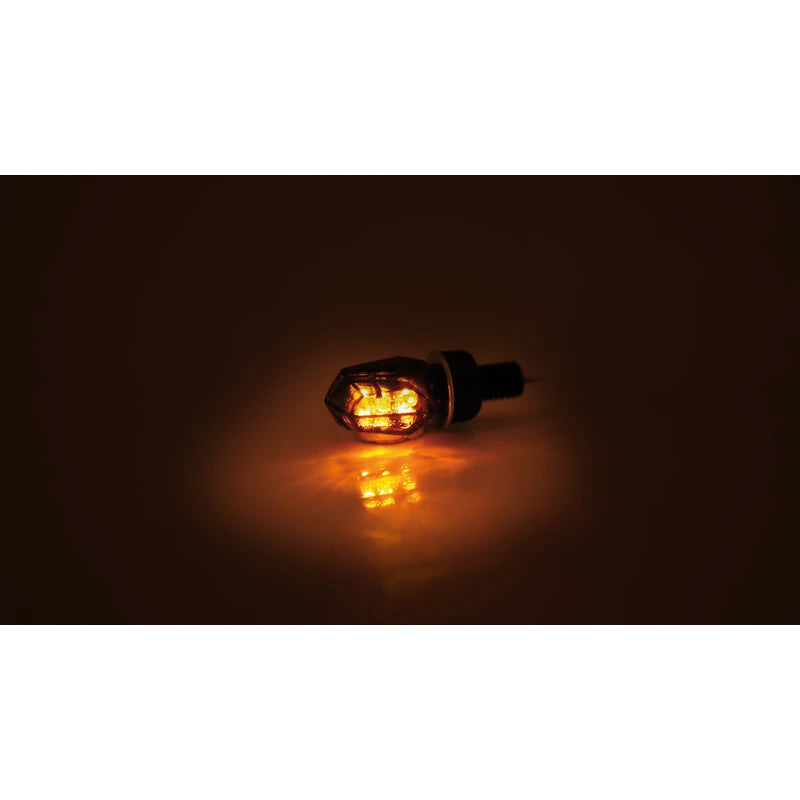 LED-Blinker Paar Highsider Smart Tiny schwarz, Getönt, M8, E-geprüft, 12V/0,3W