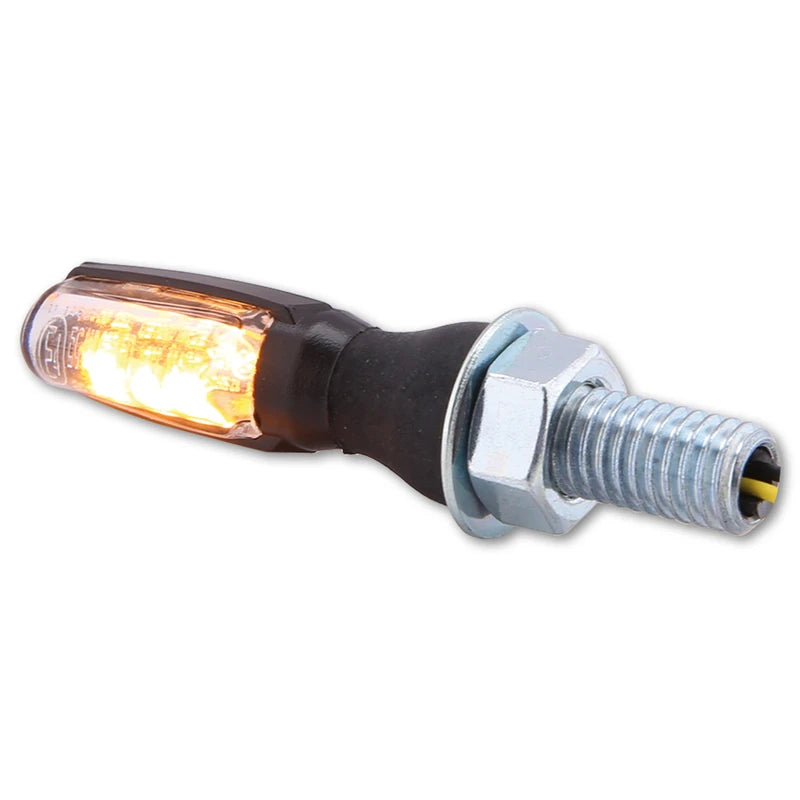 LED-Blinker Paar Highsider Smart Spark schwarz, Klar, M8, E-geprüft, 12V/1,4W