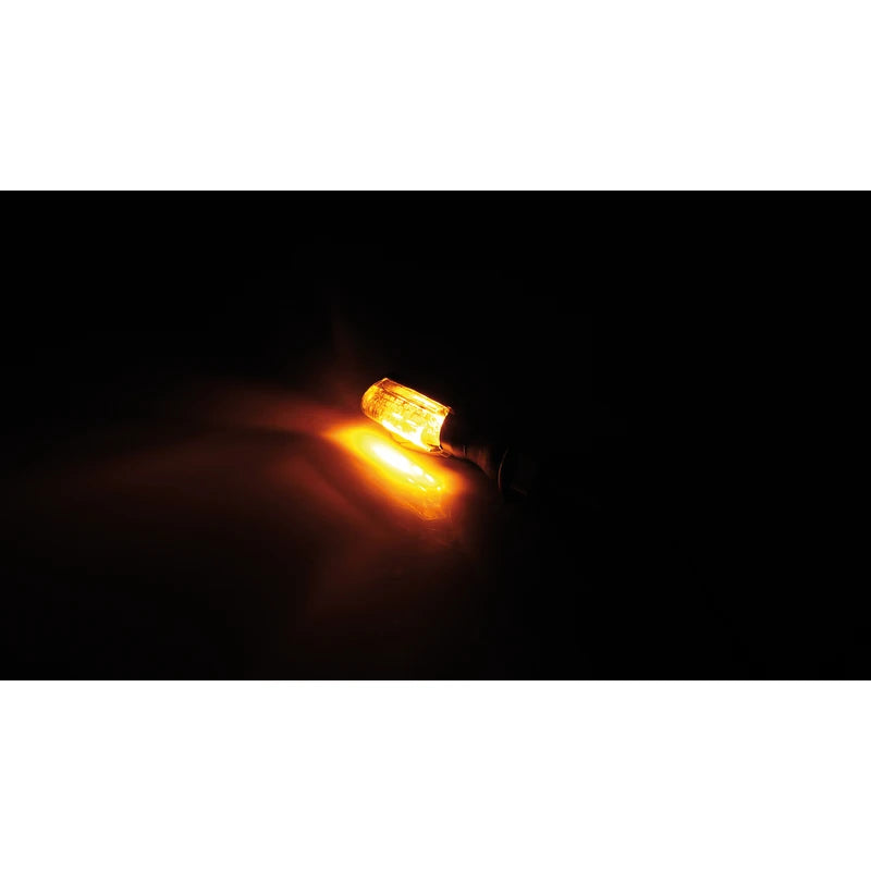 LED-Blinker Paar Highsider Smart Spark schwarz, Klar, M8, E-geprüft, 12V/1,4W