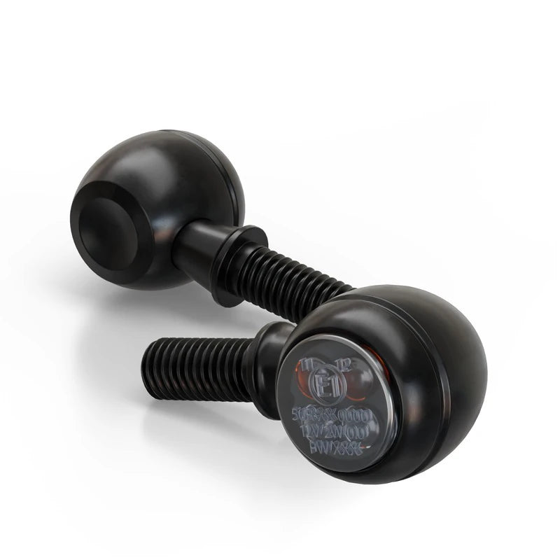 LED-Blinker mit Positionslicht Highsider Circula-S 2in1 schwarz, E-geprüft