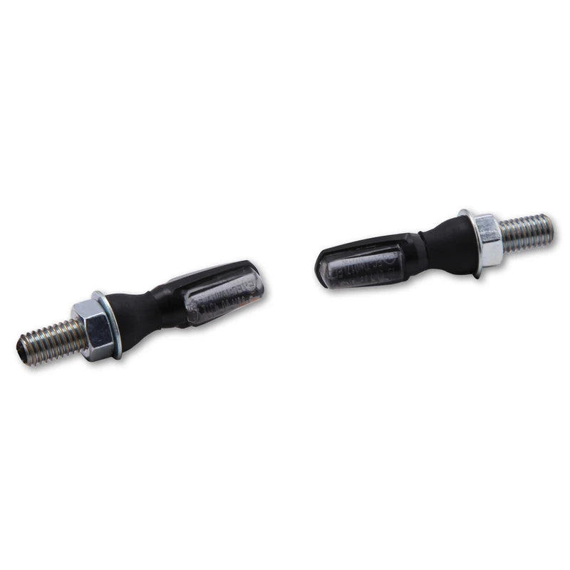 LED Blinker HIGHSIDER Smart Spark mit Rück- & Bremslicht, Schwarz, Getönt