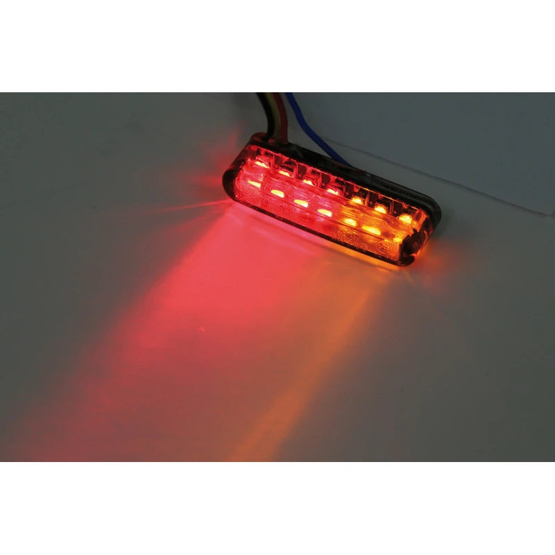 LED-Einbaublinker mit Rück- & Bremslicht Highsider Smart Shorty 3in1, E-geprüft