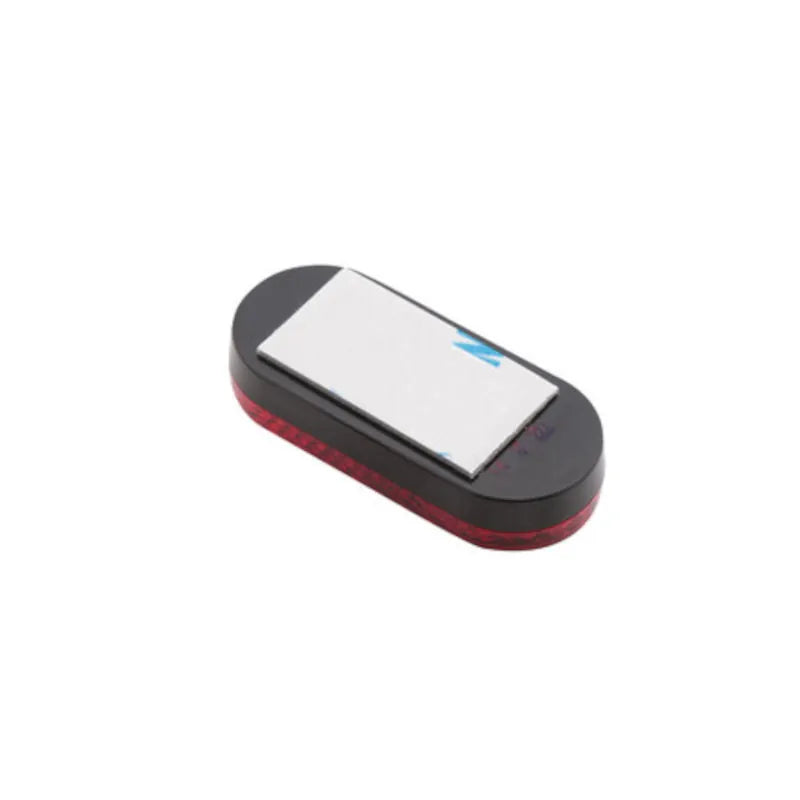 Rückstrahler Highsider Smart rot, Oval, 50x22 mm, Selbstklebend, E-geprüft