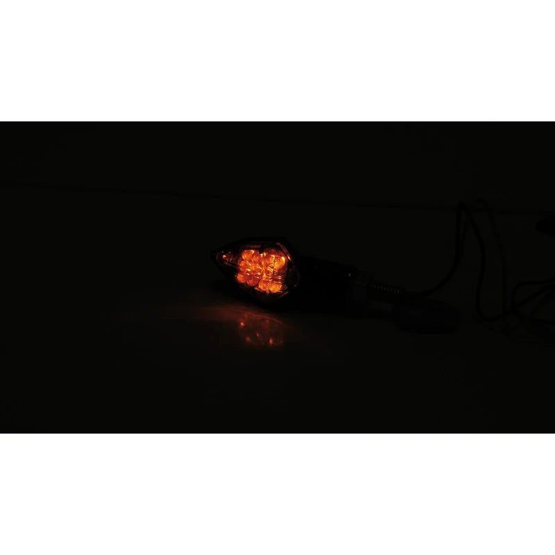 LED-Blinker Paar Highsider Smart Rock, Carbonlook, Getönt, M8, E-geprüft, 12V/0,9W