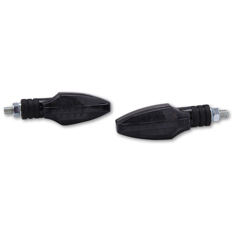 LED Blinker HIGHSIDER Smart Como, Carbonlook, Getönt, E-geprüft