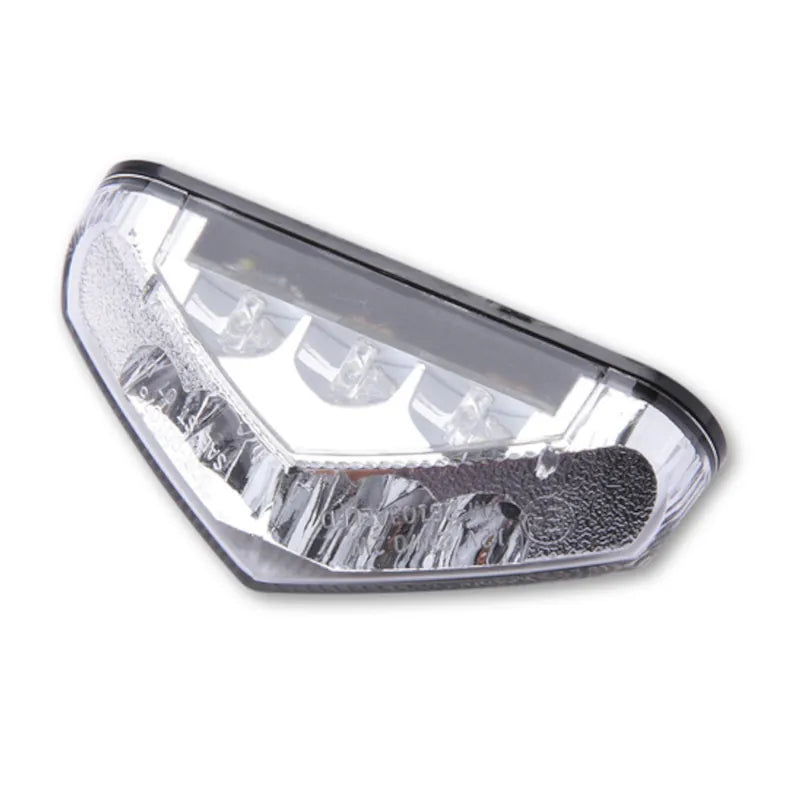 LED-Rücklicht Highsider smart, Klar, 84x22 mm, mit KZL, E-geprüft, 12V/0,2W