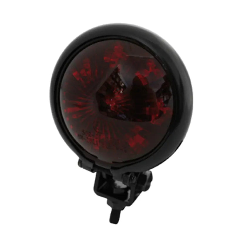 LED-Rücklicht Highsider Bates-Style schwarz, Rot, Ø57 mm, E-geprüft, 12V/0,3W