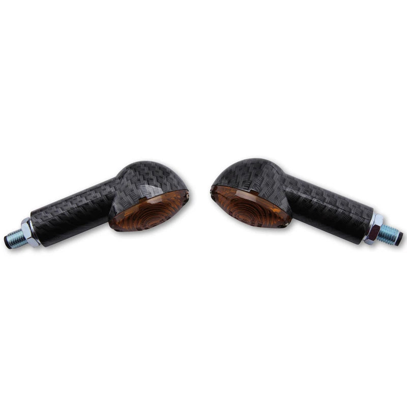 Blinker Highsider Smart Cateye lang, Carbon, Glas Getönt, E-geprüft, 12V/21W