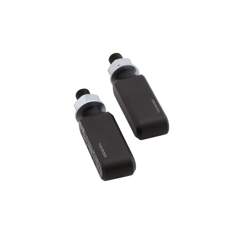LED-Blinker Paar Highsider Pro Bronx-MX schwarz, Getönt, M8, E-geprüft, 12V/1,9W