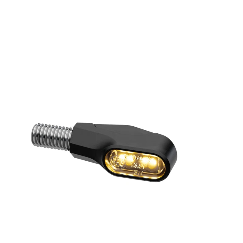 LED-Blinker Paar Highsider Ventura-X schwarz, Getönt, M8, E-geprüft, 12V/2,7W
