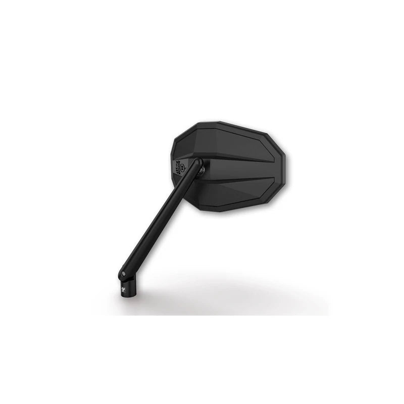 Lenkerspiegel Highsider Smart Straight, Schwarz, Alu & ABS, E-geprüft, M10