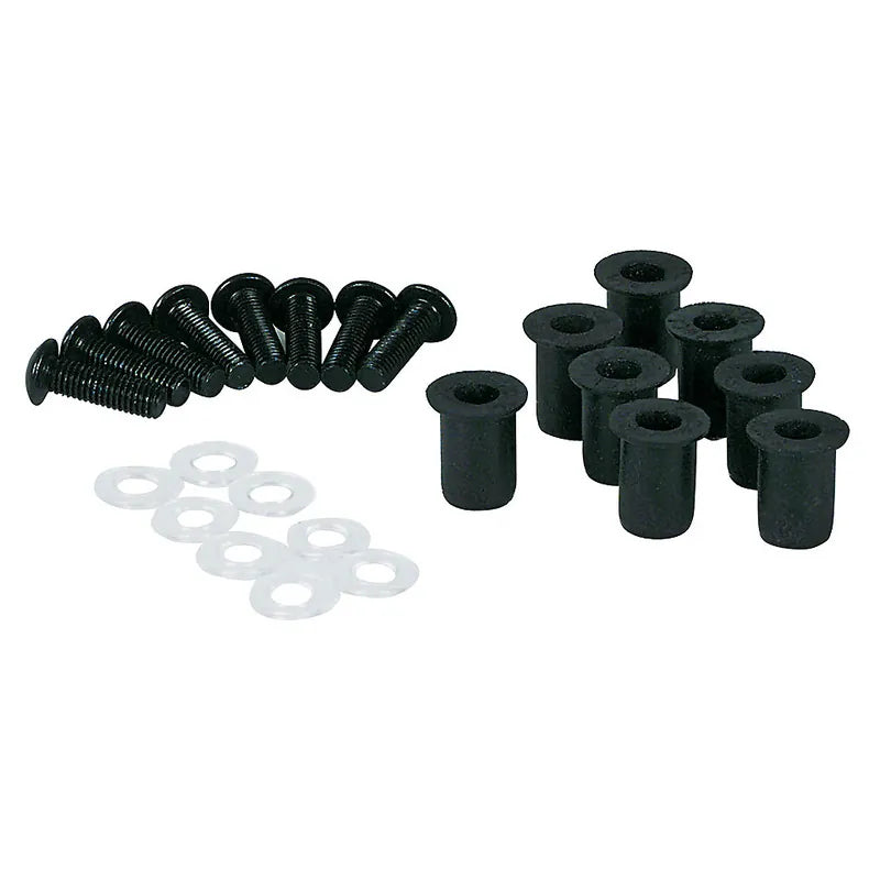 Verkleidungsschrauben Set Highsider Smart schwarz, M5, Flachkopf mit Ø 10 mm