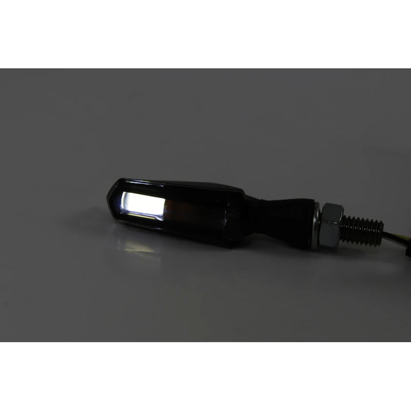 LED-Blinker mit Positionslicht Highsider Smart Scuro 2in1 schwarz, E-geprüft