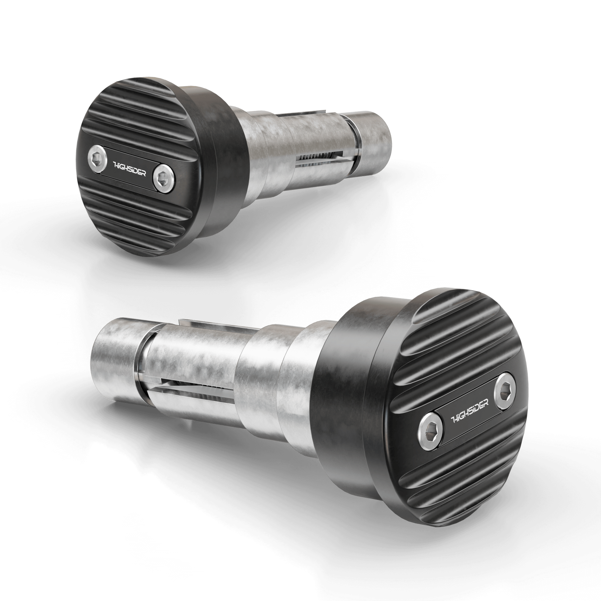 Lenkergewichte WAVE, schwarz, Klemmbereich 12-22 mm