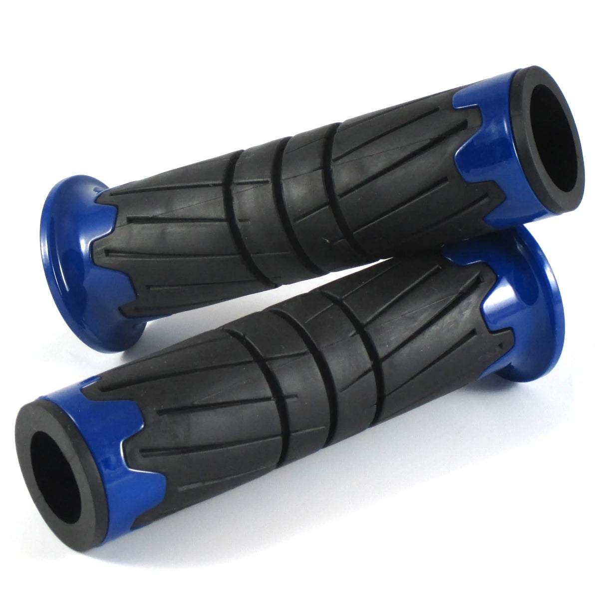 Lenkergriffe GLOSSY, Blau, 7/8 Zoll (22,2 mm), 125 mm, Gummi, ABS