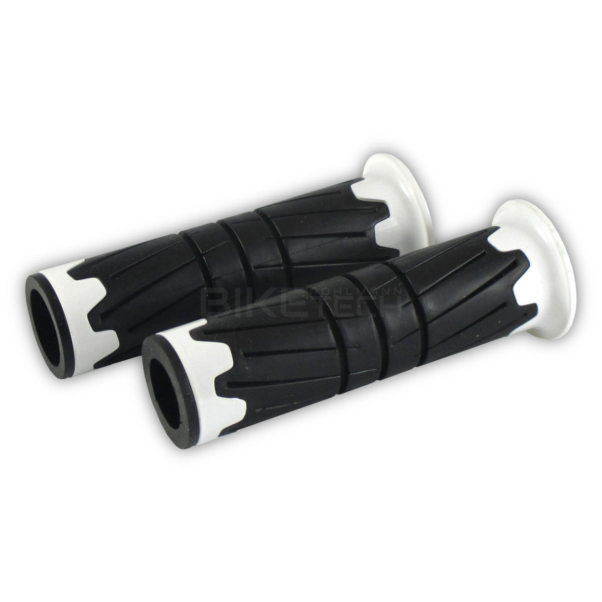 Lenkergriffe GLOSSY, weiß, 7/8 Zoll (22,2 mm), 125 mm, Gummi, ABS