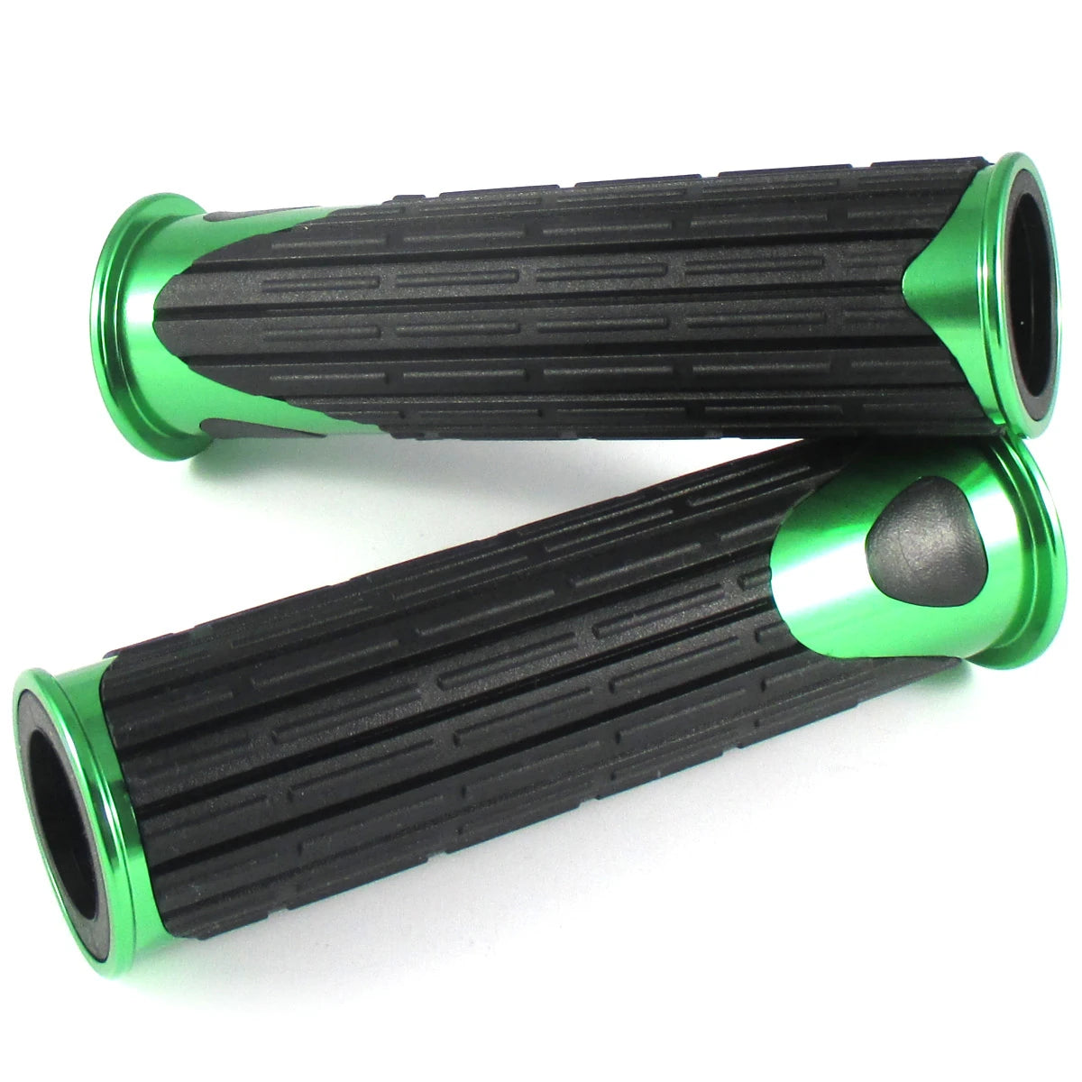 Lenkergriffe D-VERSION, Grün, 7/8 Zoll (22,2 mm), 125 mm, Gummi, Alu