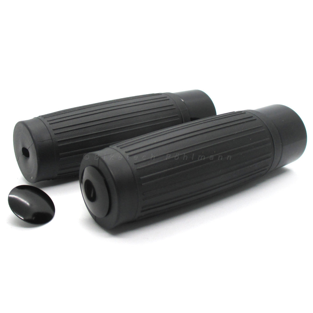 Lenkergriffe CUSTOM, schwarz, 7/8 Zoll (22,2 mm), 125 mm, Gummi, Alu,