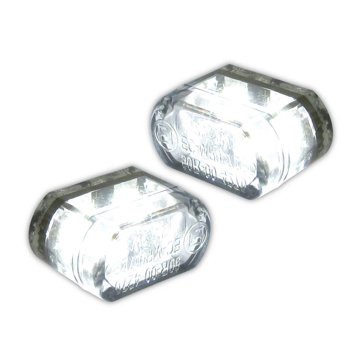 LED Einbaupositionslichter Micro Heat, Klares Glas, 12V/1W LED´s , E-Geprüft