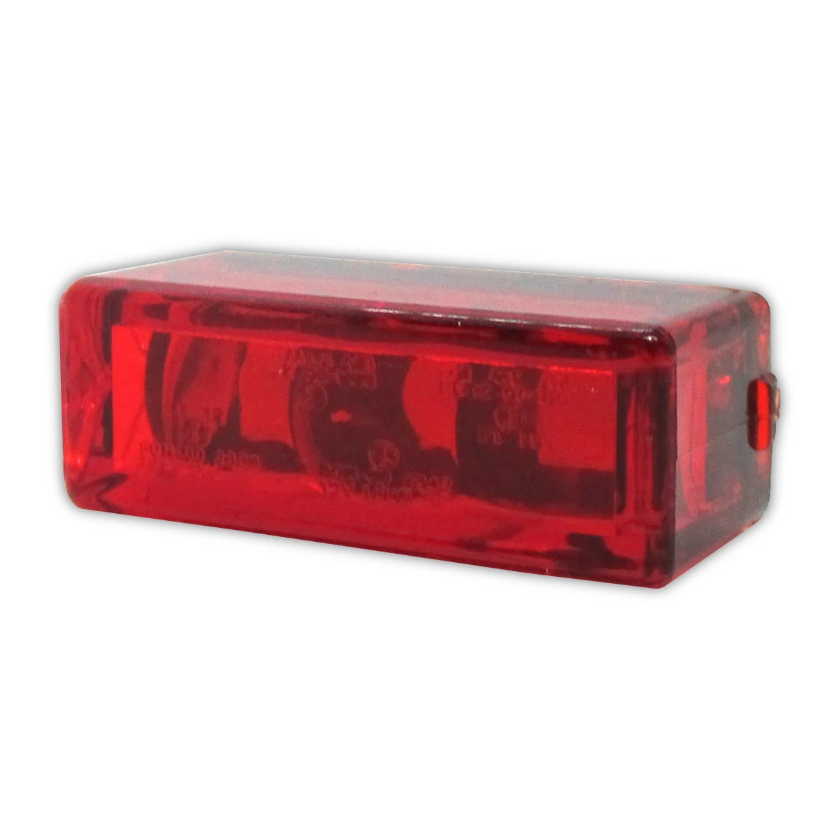 LED-Einbaurücklicht Progress-Line Brick, Rot, 27x10 mm, E-geprüft, 12V/1W