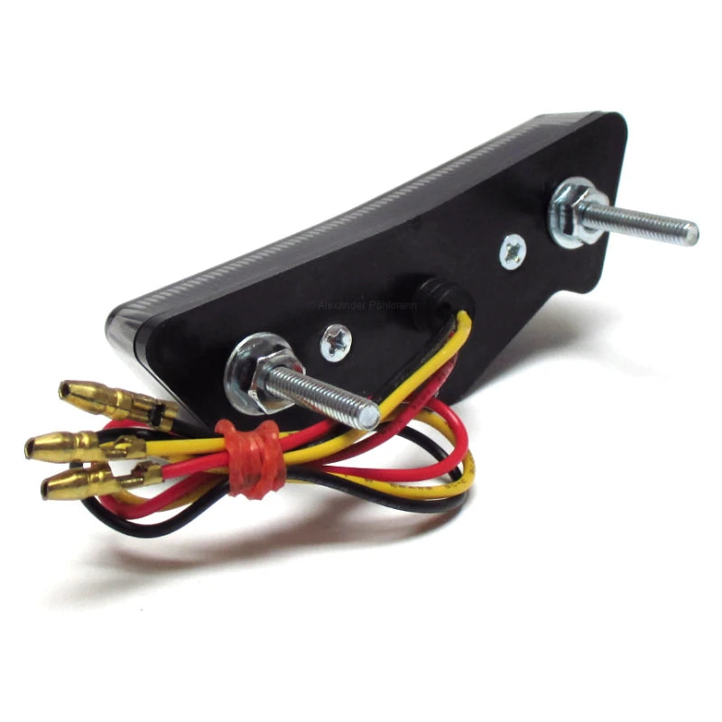 LED-Rücklicht Joker schwarz, Getönt, 90x30 mm, mit KZL, E-geprüft, 12V/1W