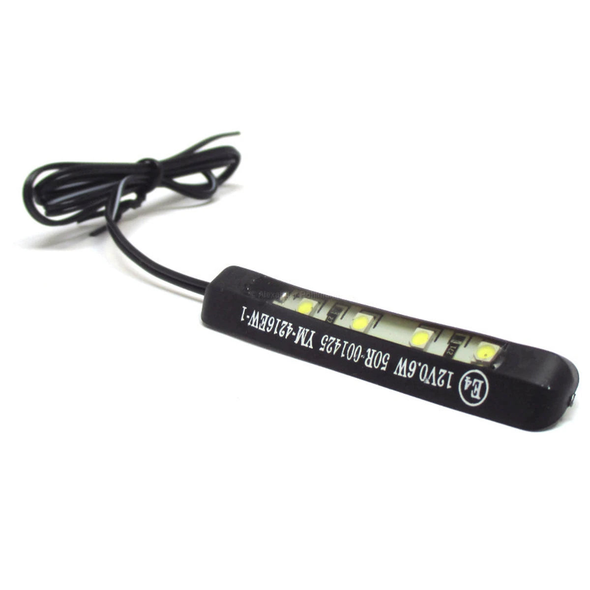 LED Kennzeichenbeleuchtung Progress Line Flex, Biegsam, Schwarz, E-geprüft
