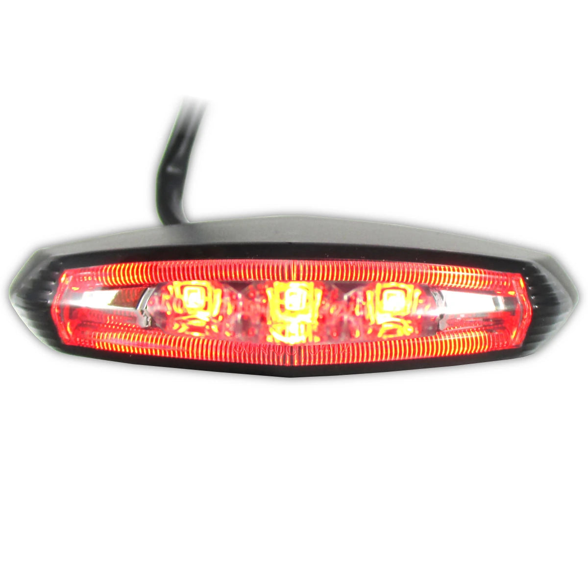 LED-Rücklicht GT-01 schwarz, Getönt, 87x21,5 mm, mit KZL, E-geprüft, 12V/0,8W
