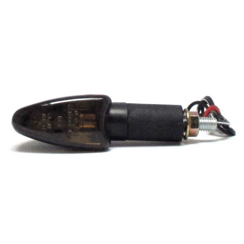 Mini Blinker Progress-Line Arrow, Schwarz, Getönt, Langer Arm, E-geprüft, 21W