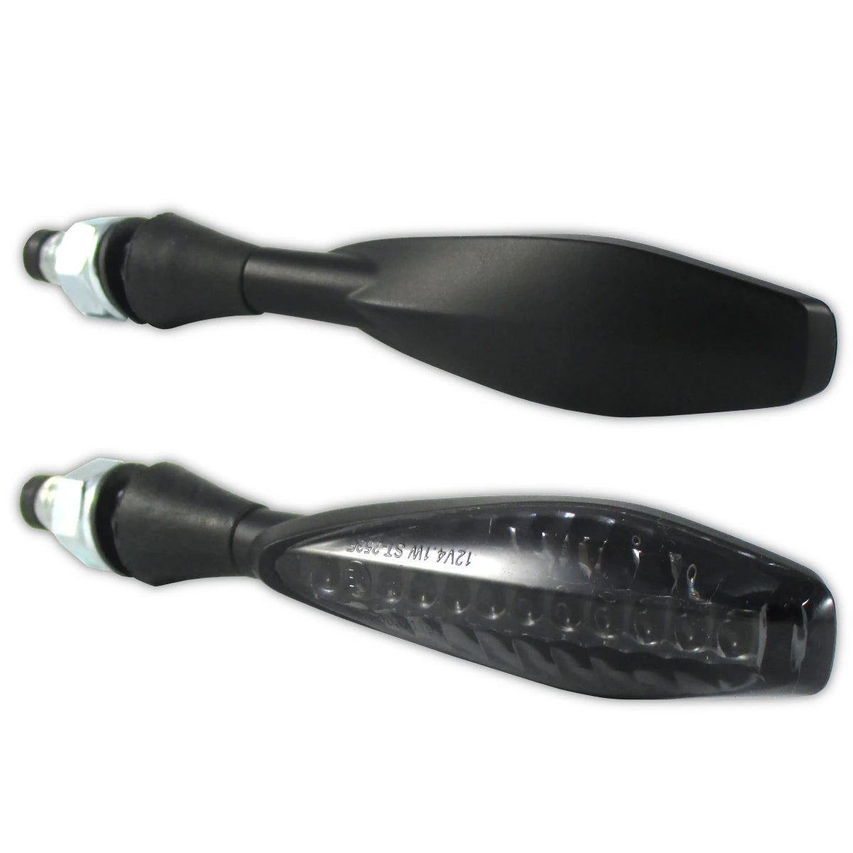 LED-Lauflichtblinker Progress-Line Titan schwarz, Getönt, E-geprüft, 12V/4,1W