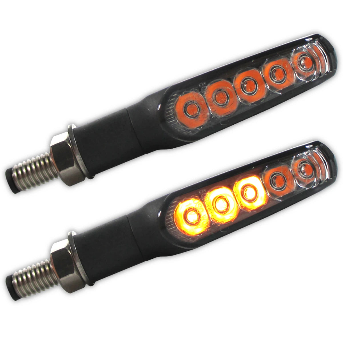LED-Lauflichtblinker Progress-Line Jet schwarz, Getönt, E-geprüft, 12V/4W