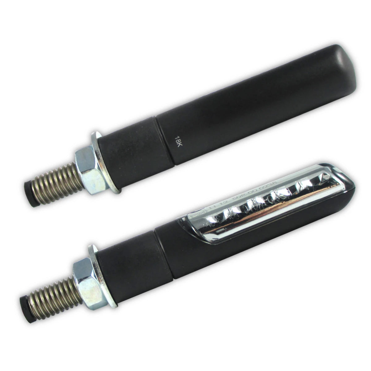 LED-Lauflichtblinker Progress-Line Bold schwarz, Getönt, E-geprüft, 12V/3,2W