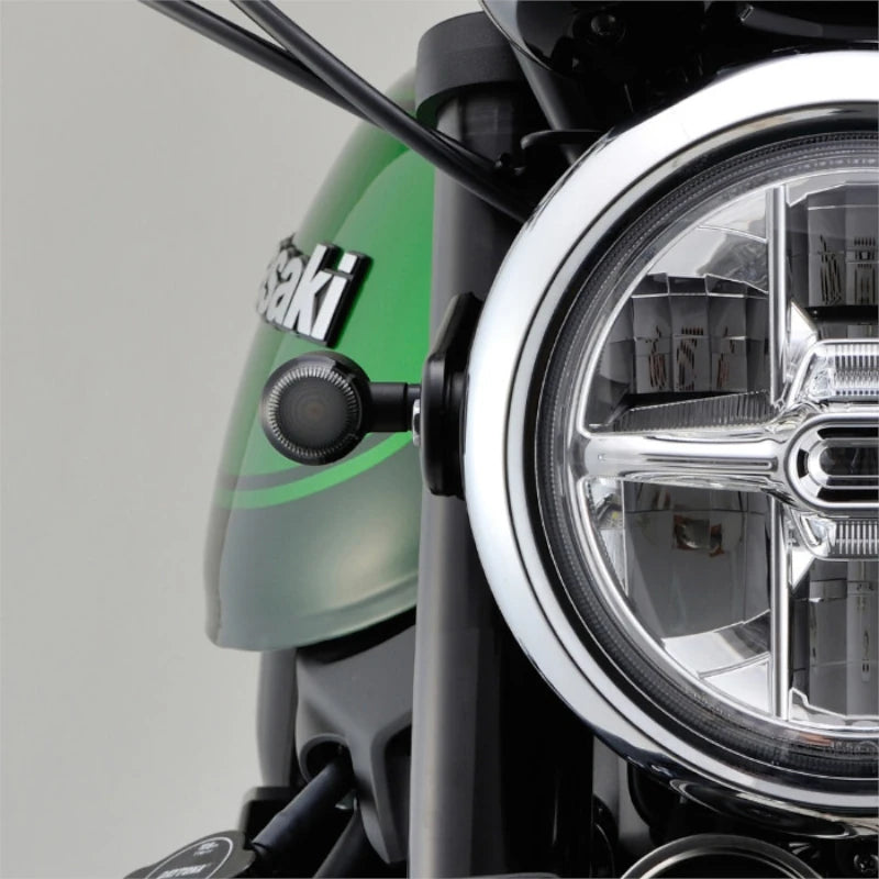 LED-Blinker Paar Daytona SOL schwarz, Getönt, M8, E-geprüft, 12V/2,1W