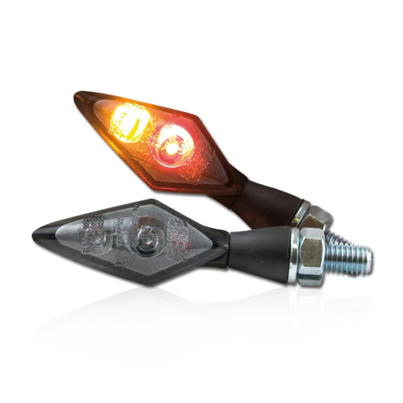LED-Blinker mit Rück- & Bremslicht Progress-Line Spark 3in1, Schwarz, E-geprüft
