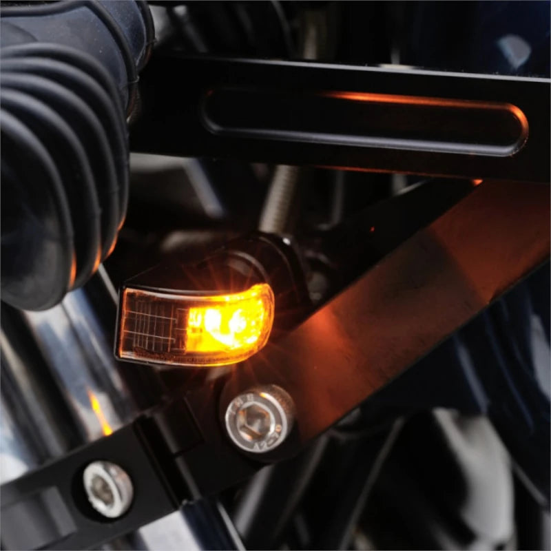 LED-Blinker Paar Daytona D-Light Mini 1 schwarz, Getönt, M8, E-geprüft, 12V/3,4W