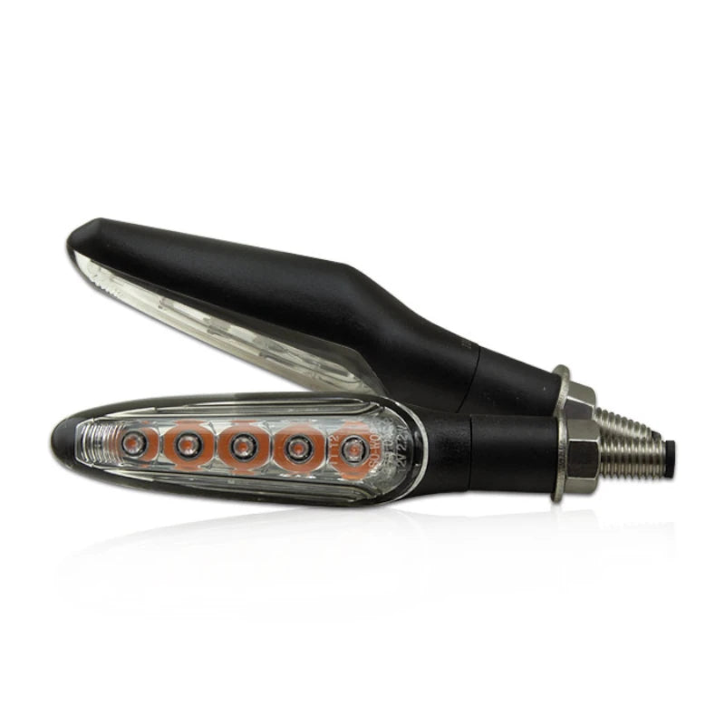LED-Lauflichtblinker Progress-Line Runner NG schwarz, Klar, E-geprüft, 12V/2,2W