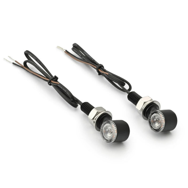 LED-Blinker Paar Daytona D-Light Mini 2 schwarz, Klar, M8, E-geprüft, 12V/3,4W
