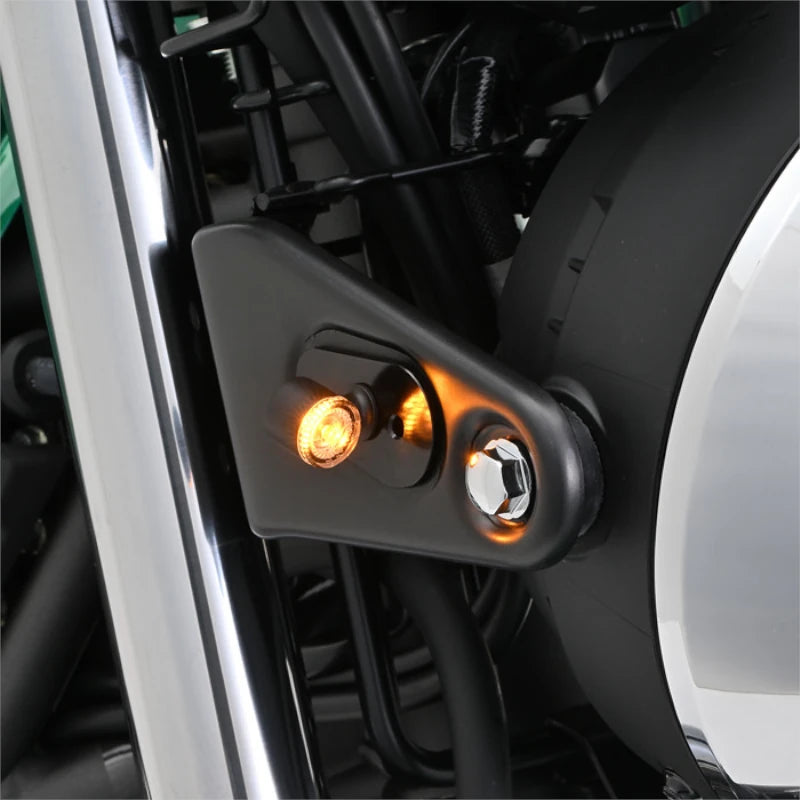 LED-Blinker Paar Daytona D-Light Mini 2 schwarz, Klar, M8, E-geprüft, 12V/3,4W