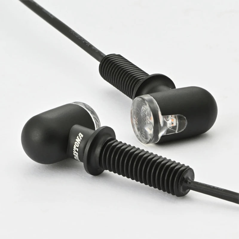 LED-Blinker Paar Daytona D-Light Mini 3 schwarz, Klar, M8, E-geprüft, 12V/3,4W