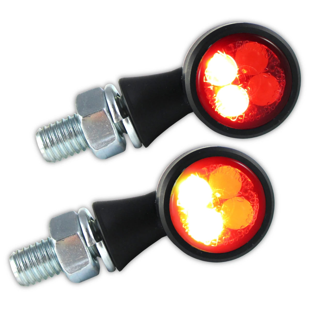 LED-Blinker mit Rück- & Bremslicht Progress-Line Zero 3in1, Schwarz, E-geprüft