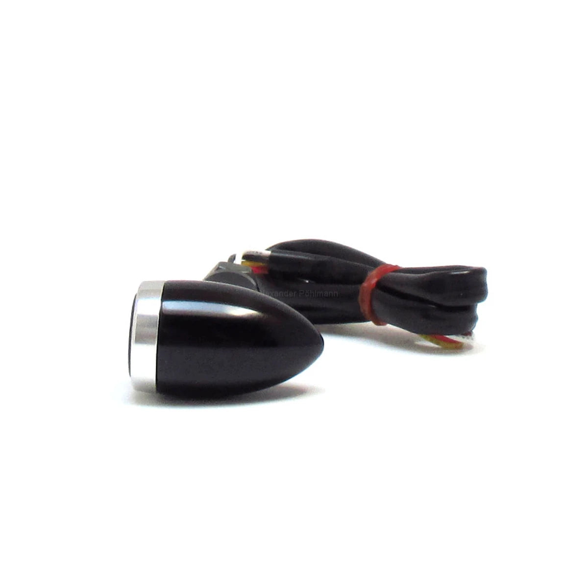 LED-Blinker mit Rück- & Bremslicht Progress-Line Jack 3in1, Schwarz/Silber