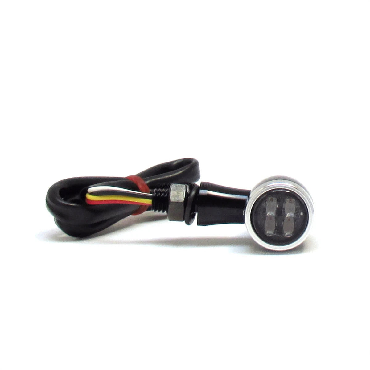 LED-Blinker mit Rück- & Bremslicht Progress-Line Jack 3in1, Schwarz/Silber