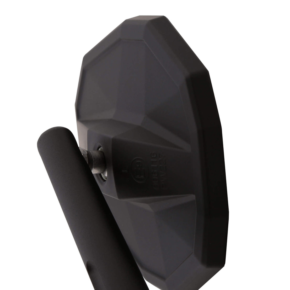 Lenkerspiegel Highsider Smart Straight-XL, Schwarz, Alu & ABS, E-geprüft, M10